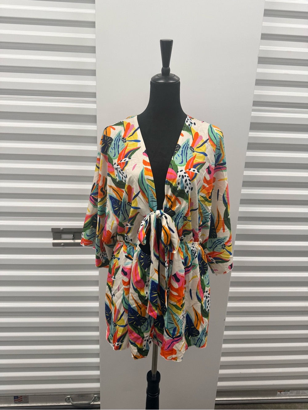 Women’s Multicolor Tropical Shorts Romper